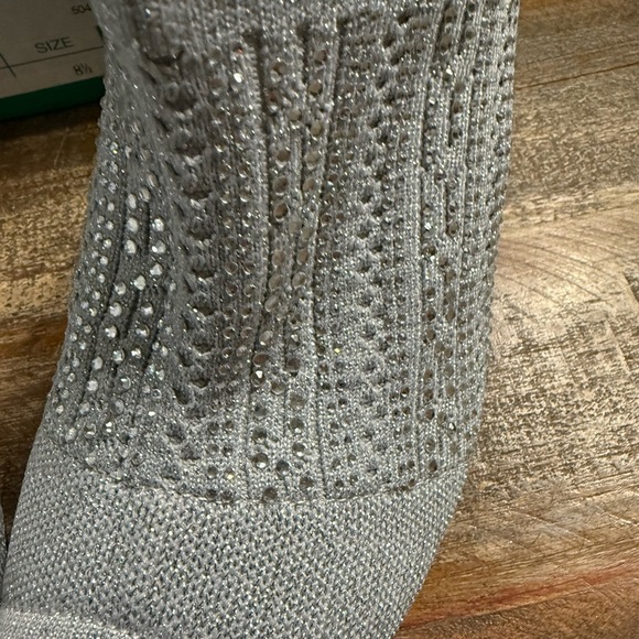 Lauren Lorraine Gray Sparkle Mules - Picture 6 of 7